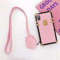 Diamond Pattern Leather Phone Case for iPhone 11 Pro Max