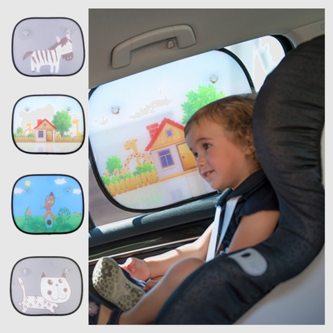 Car Sunshade with Mesh Insulation and Suction Cups